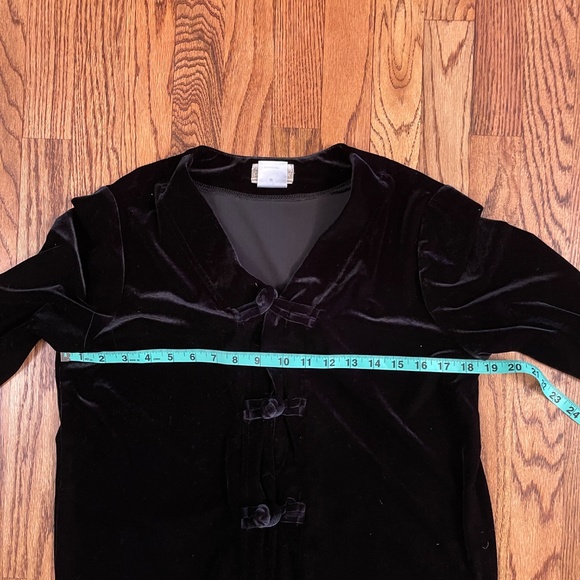 beautiful Coldwater Creek Jacket Black Velvet Jacket Toggle Closures small - Picture 5 of 7